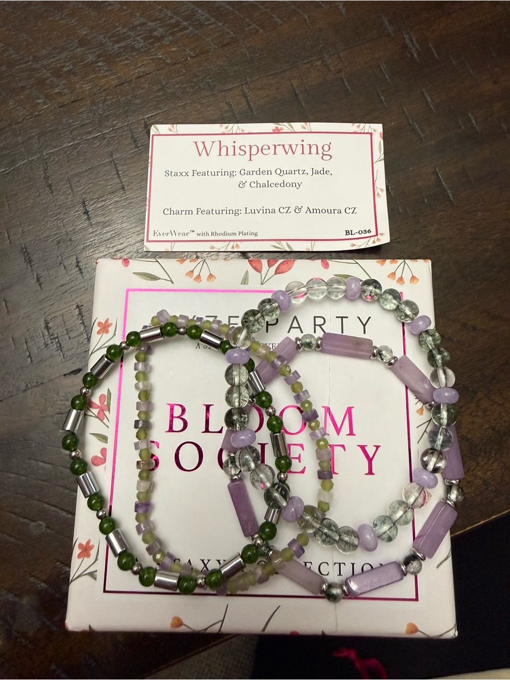 Society Lavender & Green Staxx Bracelet Set